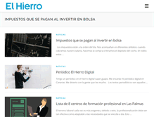 Tablet Screenshot of lavozdelhierro.com
